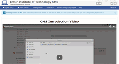 Desktop Screenshot of cms.iyte.edu.tr