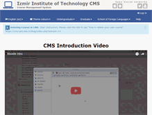 Tablet Screenshot of cms.iyte.edu.tr